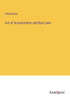 Act Of Incorporation And Bye-Laws