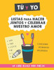 Tú y yo. Listas para hacer juntos y celebrar nuestro amor.: Un regalo para parejas para rellenar juntos. Regalo para novios. Regalo de aniversario, cumpleaños, San Valentín... (Spanish Edition)