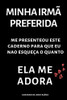 Minha irmã preferida: Caderno de anotações (Portuguese Edition)