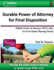 Durable Power Of Attorney For Final Disposition: Fillable Power Of Attorney (Poa Only) For Your Estate Planning Needs (Estate Planning Series - Abridged Version)