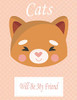 Cats Will Be My Friend: Animal Coloring book Great Gift for Kids  Boys & Girls, Ages 4-8