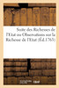 Suite Des Richesses De L'Etat Ou Observations Sur La Richesse De L'Etat (French Edition)