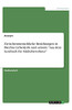 Zwischenmenschliche Beziehungen in Brechts Liebeslyrik und seinem Aus dem Lesebuch für Städtebewohner (German Edition)
