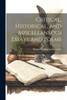 Critical, Historical, And Miscellaneous Essays And Poems