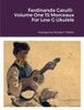 Ferdinando Carulli: Volume One 15 Morceaux For Low G Ukulele