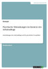Psychische Erkrankungen Im Kontext Des Arbeitsalltags: Auswirkungen Des Arbeitsalltags Auf Die Psychische Gesundheit (German Edition)
