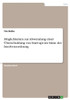 Möglichkeiten Zur Abwendung Einer Überschuldung Von Start-Ups Im Sinne Der Insolvenzordnung (German Edition)