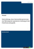Entwicklung Eines Kennzahlenprototyps Zur Messung Der Operativen Leistung In Der Distributionslogistik (German Edition)