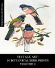 Vintage Art: 20 Botanical Bird Prints Volume 1: Ephemera For Framing, Collage, Decoupage And Junk Journals