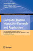 Computer-Human Interaction Research And Applications: First International Conference, Chira 2017, Funchal, Madeira, Portugal, October 31 ? November 2, ... In Computer And Information Science, 654)