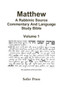 Matthew: A Rabbinic Source Commentary And Language Bible
