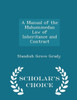 A Manual Of The Mahommedan Law Of Inheritance And Contract - Scholar's Choice Edition