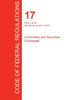 Cfr 17, Parts 1 To 40, Commodity And Securities Exchanges, April 01, 2017 (Volume 1 Of 4)