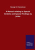 A Manual Relating To Special Verdicts And Special Findings By Juries