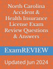 North Carolina Accident & Health Insurance License Exam Review Questions & Answers