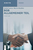 Bgb Allgemeiner Teil (De Gruyter Studium) (German Edition)