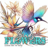 Birds and Flowers Coloring Book for Adults : Birds Bird Coloring Book for Adults Flowers Coloring Book Grayscale Birds Grayscale Coloring Book