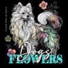 Dogs and Flowers Coloring Book for Adults : Zentangle Dogs Coloring Book for Adults Line Art Dogs Coloring Book Zentangle Flowers Coloring Book Abstract