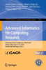 Advanced Informatics for Computing Research : Third International Conference, ICAICR 2019, Shimla, India, June 15–16, 2019, Revised Selected Papers