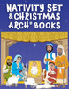 Nativity Set with Christmas Arch Books