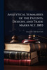 Analytical Summaries of the Patents, Designs, and Trade Marks Act, 1883 - (Paperback or Softback)