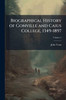 Biographical History of Gonville and Caius College, 1349-1897 - (Paperback or Softback)