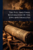 The Full And Final Restoration Of The Jews And Israelites - (Paperback or Softback)