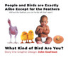 People and Birds are Exactly Alike Except for the Feathers - (Hardback or Cased Book)