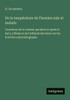 De la température de l'homme sain et malade: Variations de la chaleur pendant et après le bain, influence de l'altitude des lieux sur les fonctions ph