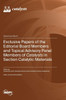 Exclusive Papers of the Editorial Board Members and Topical Advisory Panel Members of Catalysts in Section "Catalytic Materials"