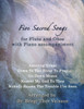 Five Sacred Songs for Flute and Oboe with Piano accompaniment: duets for oboe and flute