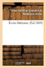 ÃCrin Littã©Raire (Littã©Rature) (French Edition)
