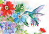Hummingbird Garden Note Cards (14 Cards, 15 Self-Sealing Envelopes)