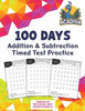 100 Days of Addition and Subtraction Timed Test Practice (0-20): with Fun Daily Jokes for Kids in Grades K-2