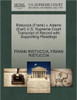 Ristuccia (Frank) V. Adams (Earl) U.S. Supreme Court Transcript of Record with Supporting Pleadings