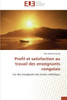 Profil et satisfaction au travail des enseignants congolais