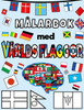 MÃ¥larbok med VÃ¤rldsflaggor.