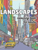 Landscapes: Coloring book for adult