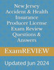 New Jersey Accident & Health Insurance Producer License Exam Review Questions & Answers