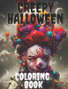 Creepy Halloween coloring book