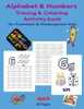 Alphabet and Numbers Tracing and Coloring Activity Book