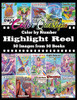Color By Number Highlight Reel - 50 Images From 50 Books: Greatest Hits Adult Coloring Book (Color By Number For Adults)