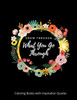 Adult Coloring Book With Inspirational Quotes: Stress Relieving and Relaxing