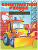 Construction Vehicle abc Coloring Book: The Activity Book for Kids Filled With Big Trucks, Cranes, Tractors, Diggers and Dumpers (Ages 4-8) (Construct