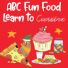 ABC Fun Food: Learn to Cursive - My first Alphabet for Kids to learn cursive with favrourite food