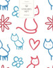 Vokabelheft: Katzen und Blumen Herzen. 3 Spalten für Vokabeln. 120 Seiten mit schönem Design. Dreispaltiges Buch mit Soft Cover 8.5