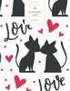 Vokabelheft: Romantische Katzen Liebe. 3 Spalten für Vokabeln. 120 Seiten mit schönem Design. Dreispaltiges Buch mit Soft Cover 8.5