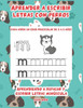 Aprender a escribir letras con perros para niÃ±os en edad preescolar de 3 a 5 aÃ±o: Aprendiendo a repasar y escribir letras minúscula