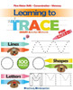 Learning To Trace: Lines, Shapes, Letters - Smart Activities - For ages 3 +: Preschool, Kindergarten