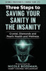 Three Steps to Saving Your Sanity in the Insanity: Change Your Habits. Change Your Life.
